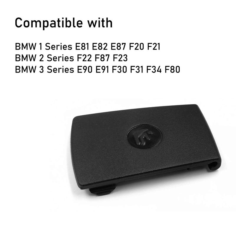 Jaronx for BMW Child Seat Anchor Cover, Rear Row Seat Safety Belt Anchor for BMW Isofix Covers 1 Series E81 E82 F20 F21 /2 Series F22 F87 F23 / 3' E90 E91 F30 F31 F34 F80/X1 E84 (Black) - Image 5